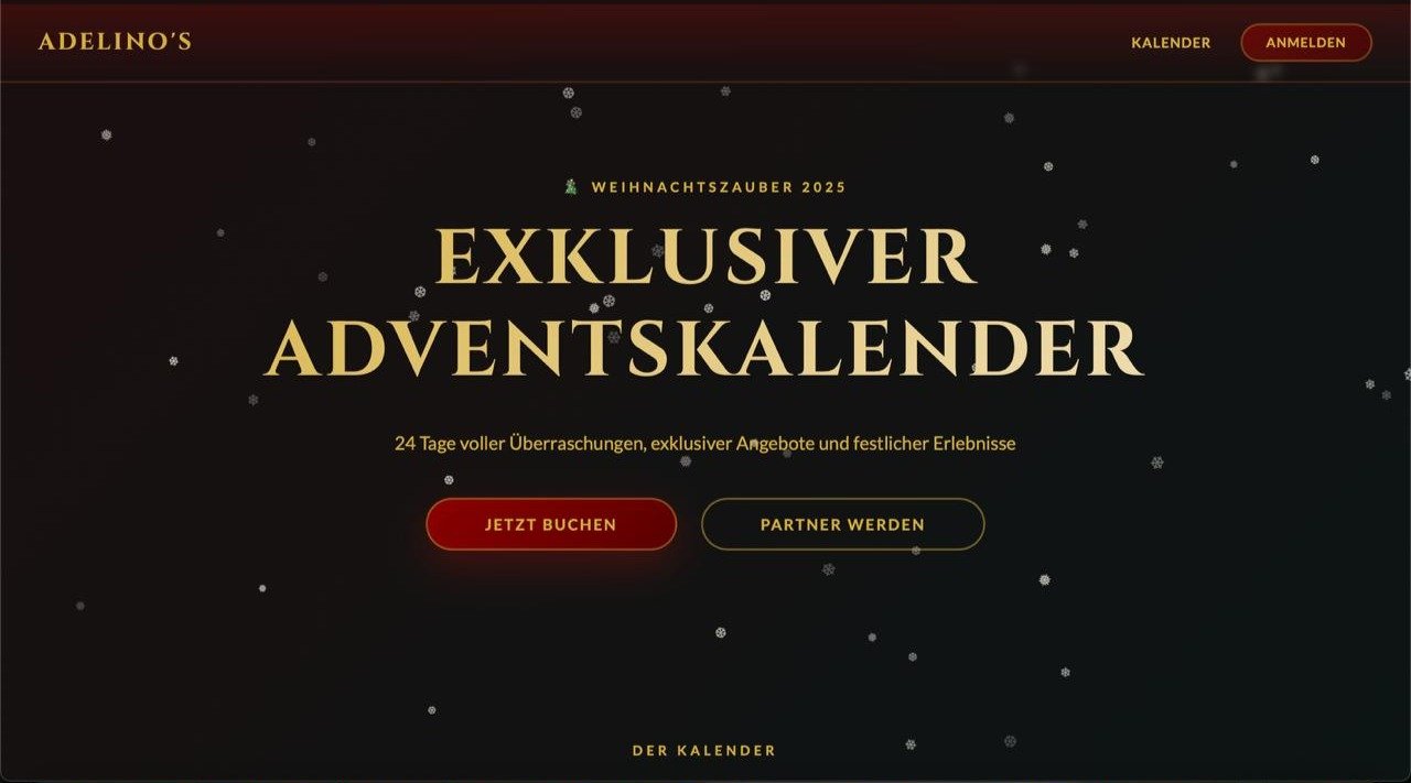 Adelinos Adventskalender Buchungssystem – Stripe Checkout Integration, Webentwicklung Bad Kreuznach